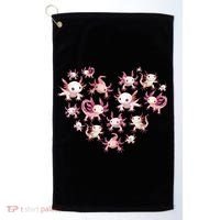Axolotl Axolotl Heart Cute Golf Towel thumb 0