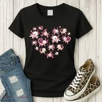 Axolotl Axolotl Heart Cute Women's T-Shirt thumb 3