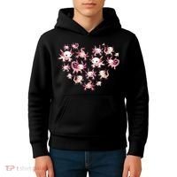 Axolotl Axolotl Heart Cute Kids Hoodie thumb 4