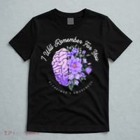Alzheimer's Awareness I Will Remember For You Brain T-Shirt thumb 5