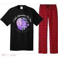 Alzheimer's Awareness I Will Remember For You Brain Pajama Set thumb 0