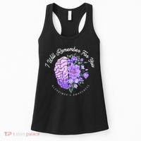 Alzheimer's Awareness I Will Remember For You Brain Women's Tank Top thumb 0
