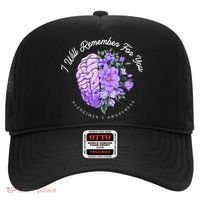 Alzheimer's Awareness I Will Remember For You Brain Hat thumb 0
