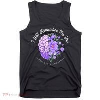 Alzheimer's Awareness I Will Remember For You Brain Tank Top thumb 0