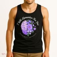 Alzheimer's Awareness I Will Remember For You Brain Tank Top thumb 3