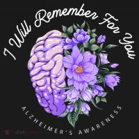 Alzheimer's Awareness I Will Remember For You Brain Kids Long Sleeve Shirt thumb 2