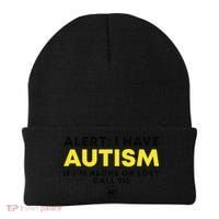 Autism Awareness I Have Autism Call 911 Beanie thumb 0