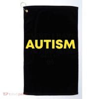 Autism Awareness I Have Autism Call 911 Golf Towel thumb 0