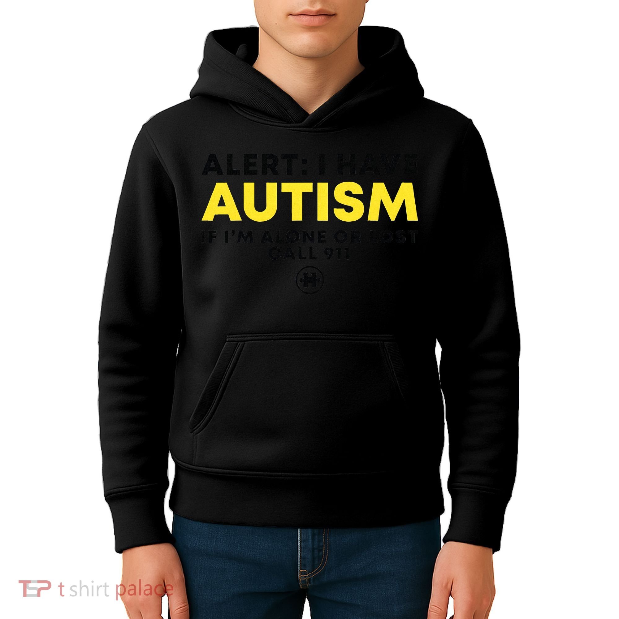 Autism Awareness I Have Autism Call 911 Kids Hoodie