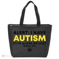 Autism Awareness I Have Autism Call 911 Tote Bag thumb 0