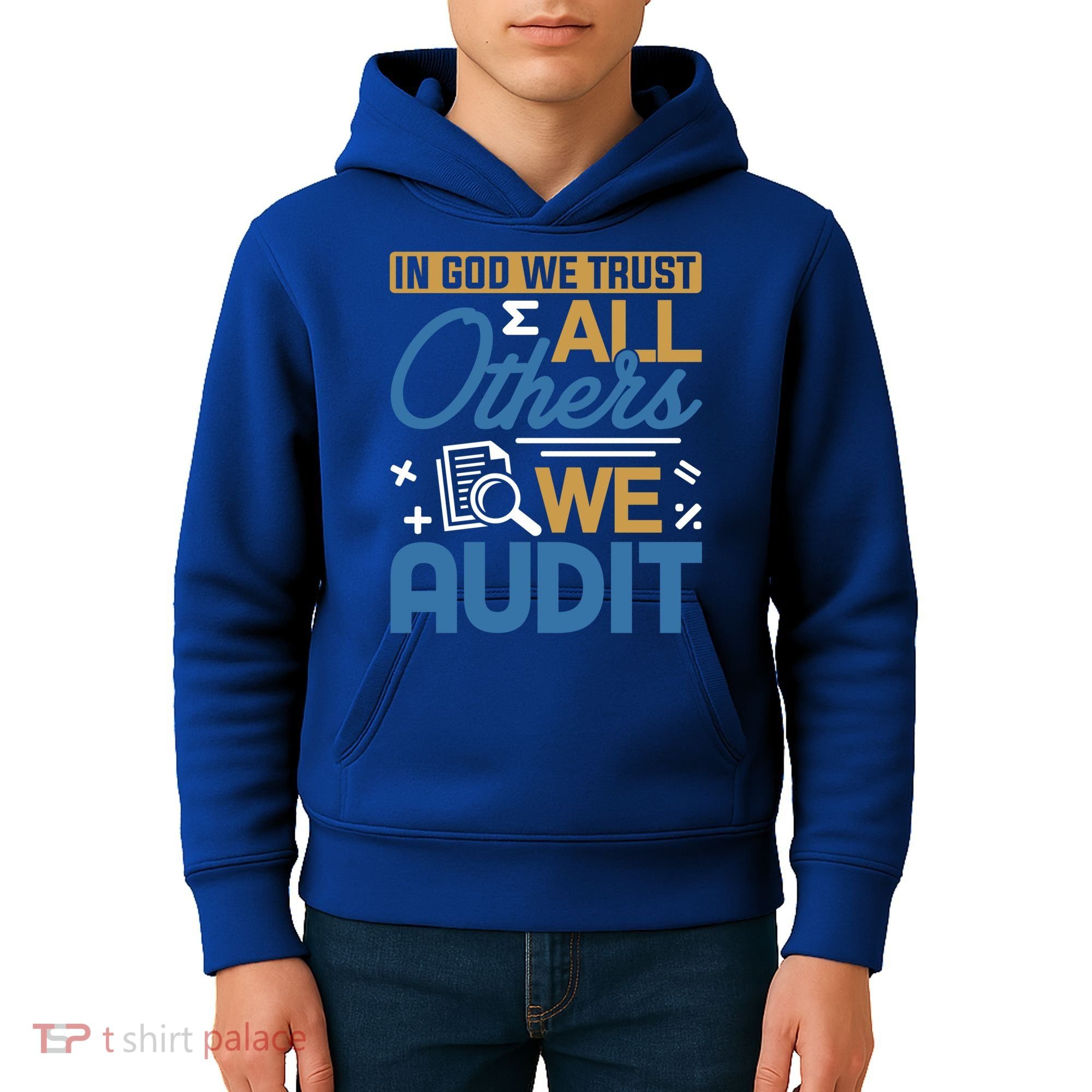 Auditor Accounting In God We Trust All Others We Audit Gift Kids Hoodie