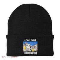 Abraham Abe In Great Gift 4th Of July Usa Funny Ben Drankin Meaningful Gift Beanie thumb 0