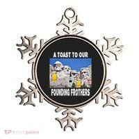 Abraham Abe In Great Gift 4th Of July Usa Funny Ben Drankin Meaningful Gift Ornament thumb 0