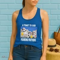 Abraham Abe In Great Gift 4th Of July Usa Funny Ben Drankin Meaningful Gift Women's Tank Top thumb 2