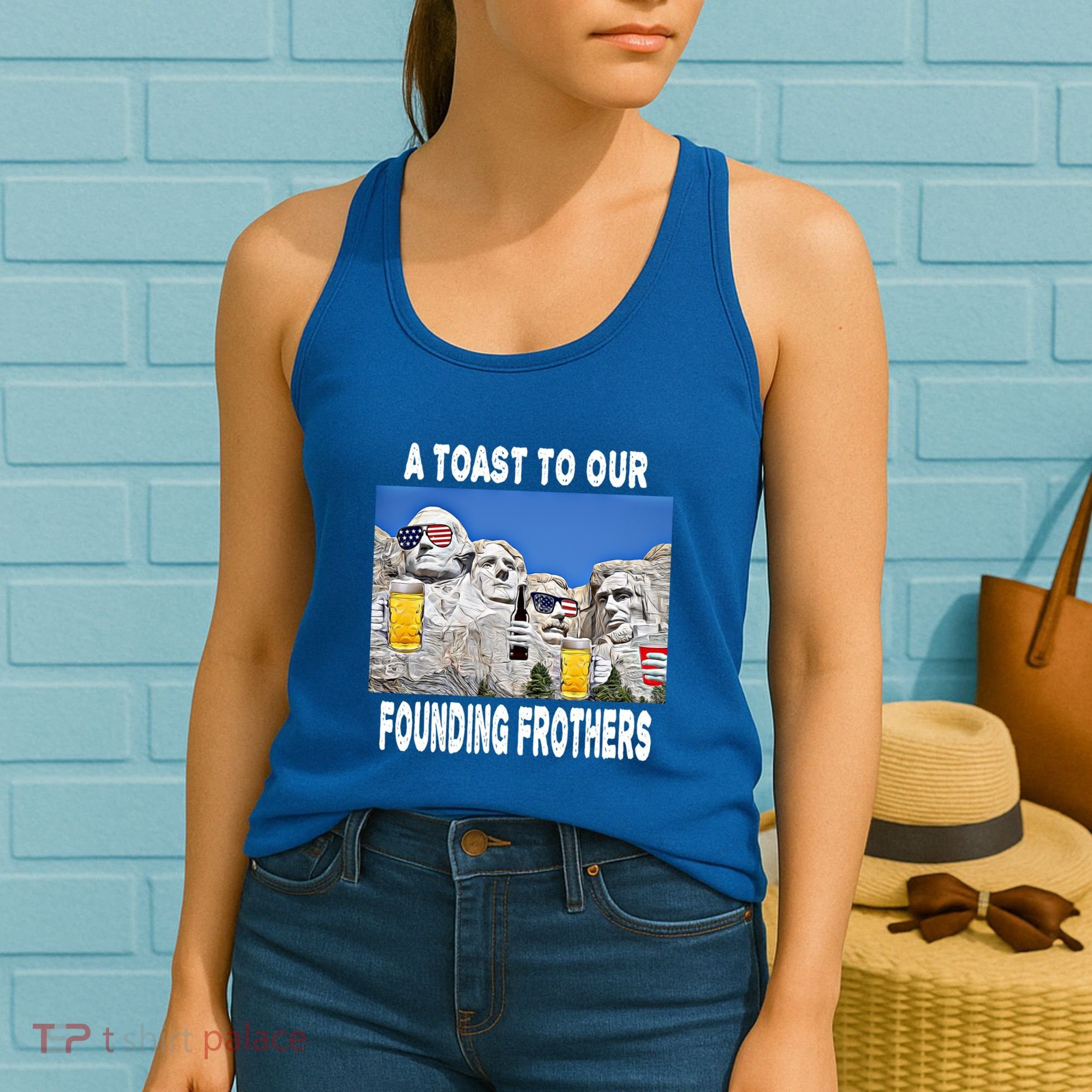 Abraham Abe In Great Gift 4th Of July Usa Funny Ben Drankin Meaningful Gift Women's Tank Top
