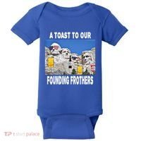 Abraham Abe In Great Gift 4th Of July Usa Funny Ben Drankin Meaningful Gift Baby Bodysuit thumb 0