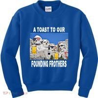 Abraham Abe In Great Gift 4th Of July Usa Funny Ben Drankin Meaningful Gift Kids Sweatshirt thumb 0