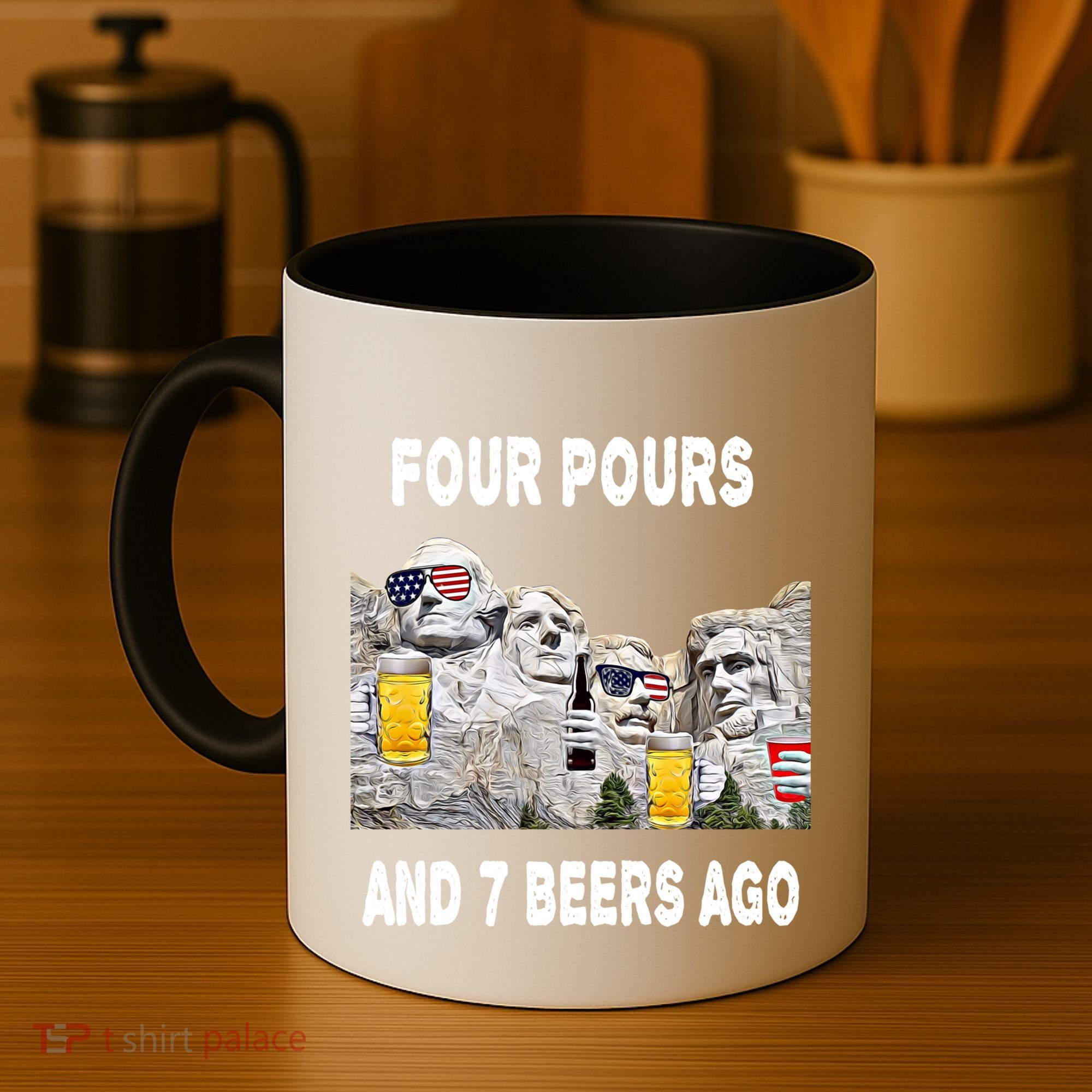 Abraham Abe In Cool Gift 4th Of July Usa Funny Ben Drankin Great Gift Coffee Mug