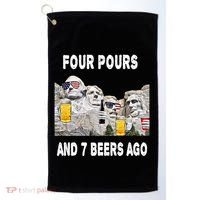 Abraham Abe In Cool Gift 4th Of July Usa Funny Ben Drankin Great Gift Golf Towel thumb 0