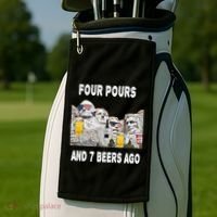Abraham Abe In Cool Gift 4th Of July Usa Funny Ben Drankin Great Gift Golf Towel thumb 2