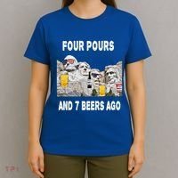 Abraham Abe In Cool Gift 4th Of July Usa Funny Ben Drankin Great Gift T-Shirt thumb 4