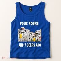 Abraham Abe In Cool Gift 4th Of July Usa Funny Ben Drankin Great Gift Tank Top thumb 2