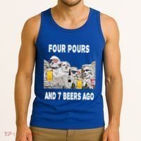 Abraham Abe In Cool Gift 4th Of July Usa Funny Ben Drankin Great Gift Tank Top thumb 3