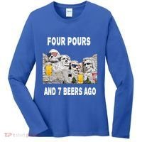 Abraham Abe In Cool Gift 4th Of July Usa Funny Ben Drankin Great Gift Women's Long Sleeve Shirt thumb 0