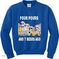 Abraham Abe In Cool Gift 4th Of July Usa Funny Ben Drankin Great Gift Kids Sweatshirt thumb 0
