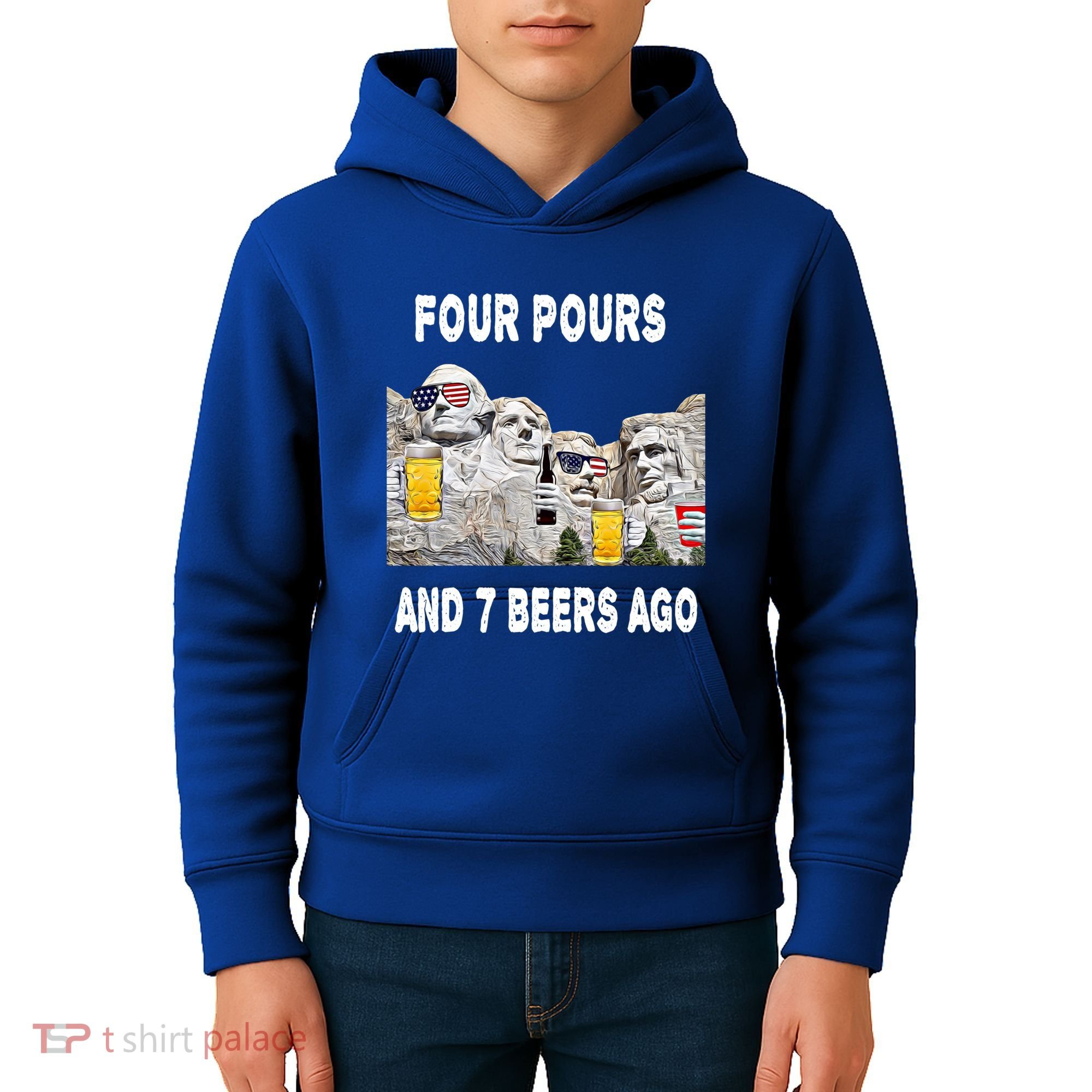 Abraham Abe In Cool Gift 4th Of July Usa Funny Ben Drankin Great Gift Kids Hoodie
