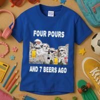 Abraham Abe In Cool Gift 4th Of July Usa Funny Ben Drankin Great Gift Kids T-Shirt thumb 3