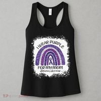Alzheimer’S Awareness I Wear Purple For My Mom Purple Rainbow Women's Tank Top thumb 3