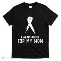Alzheimers Awareness I Wear Purple For My Mom Cute Purple T-Shirt thumb 0