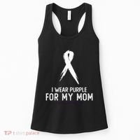 Alzheimers Awareness I Wear Purple For My Mom Cute Purple Women's Tank Top thumb 0