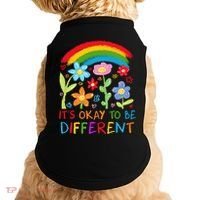 Autism Awareness ItS Ok To Be Different Doggie Tank thumb 0