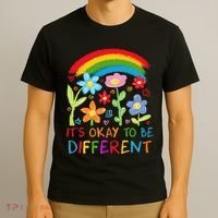 Autism Awareness ItS Ok To Be Different T-Shirt thumb 3