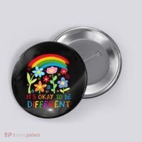 Autism Awareness ItS Ok To Be Different Button thumb 0