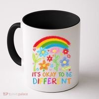 Autism Awareness ItS Ok To Be Different Coffee Mug thumb 0