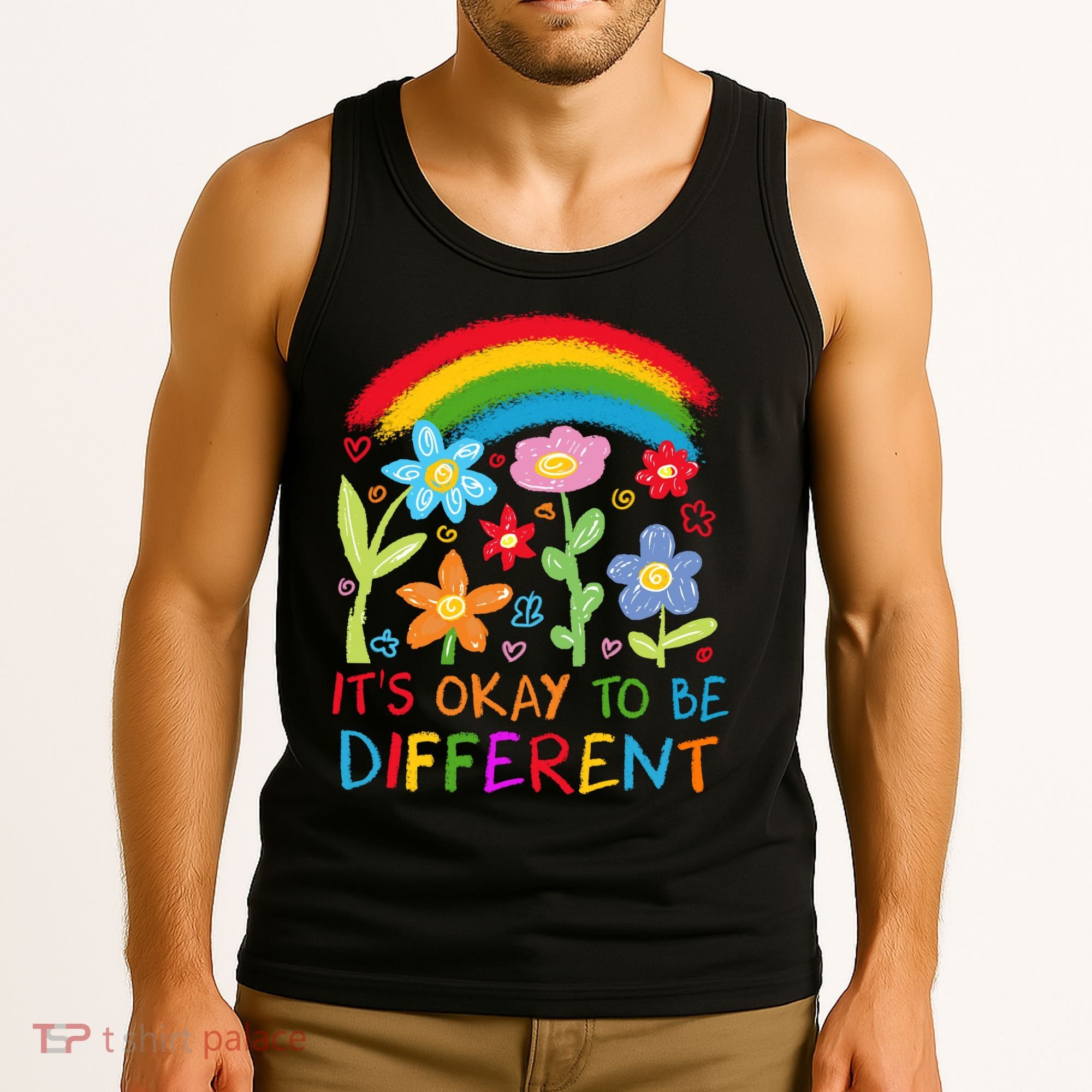 Autism Awareness ItS Ok To Be Different Tank Top