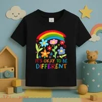 Autism Awareness ItS Ok To Be Different Toddler T-Shirt thumb 3