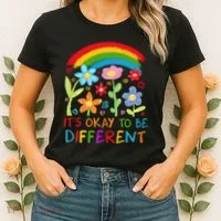 Autism Awareness ItS Ok To Be Different Women's T-Shirt thumb 2