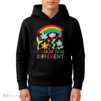 Autism Awareness ItS Ok To Be Different Kids Hoodie thumb 4