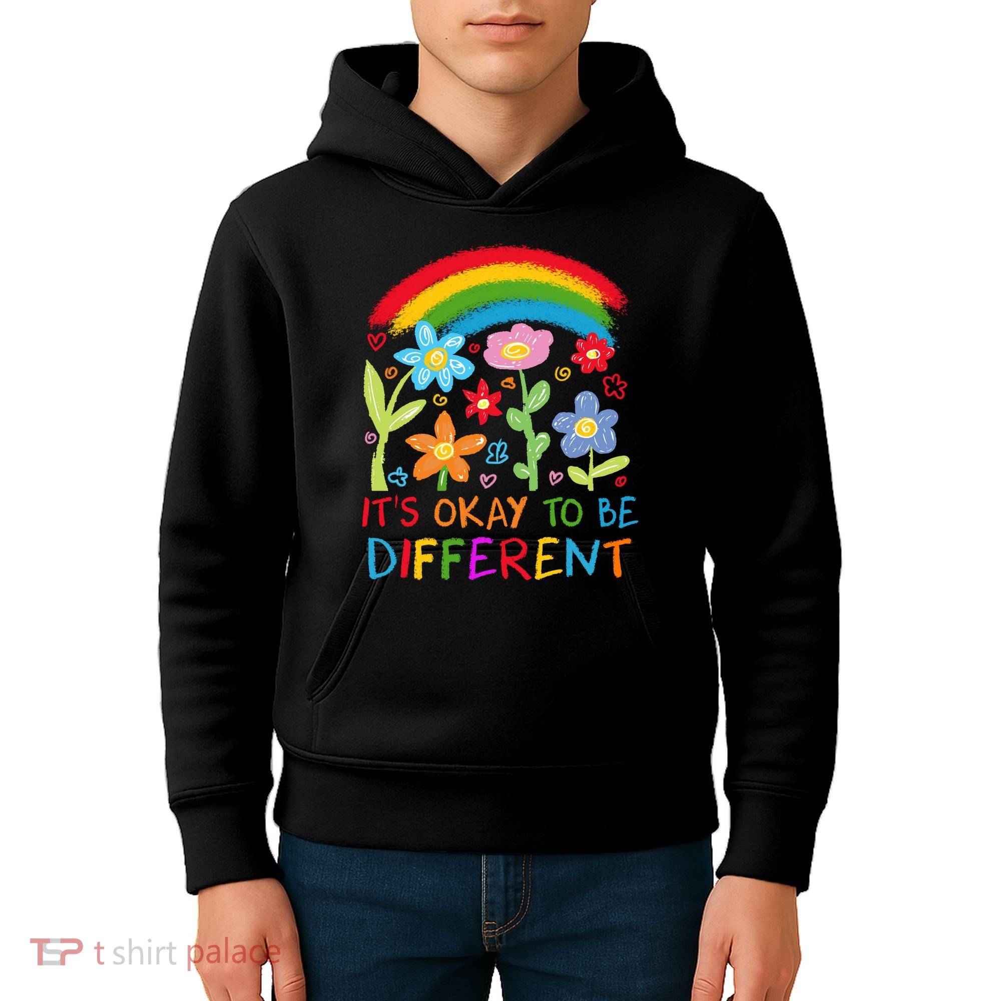 Autism Awareness ItS Ok To Be Different Kids Hoodie