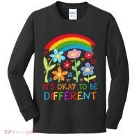 Autism Awareness ItS Ok To Be Different Kids Long Sleeve Shirt thumb 0
