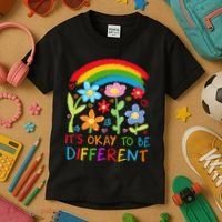 Autism Awareness ItS Ok To Be Different Kids T-Shirt thumb 3