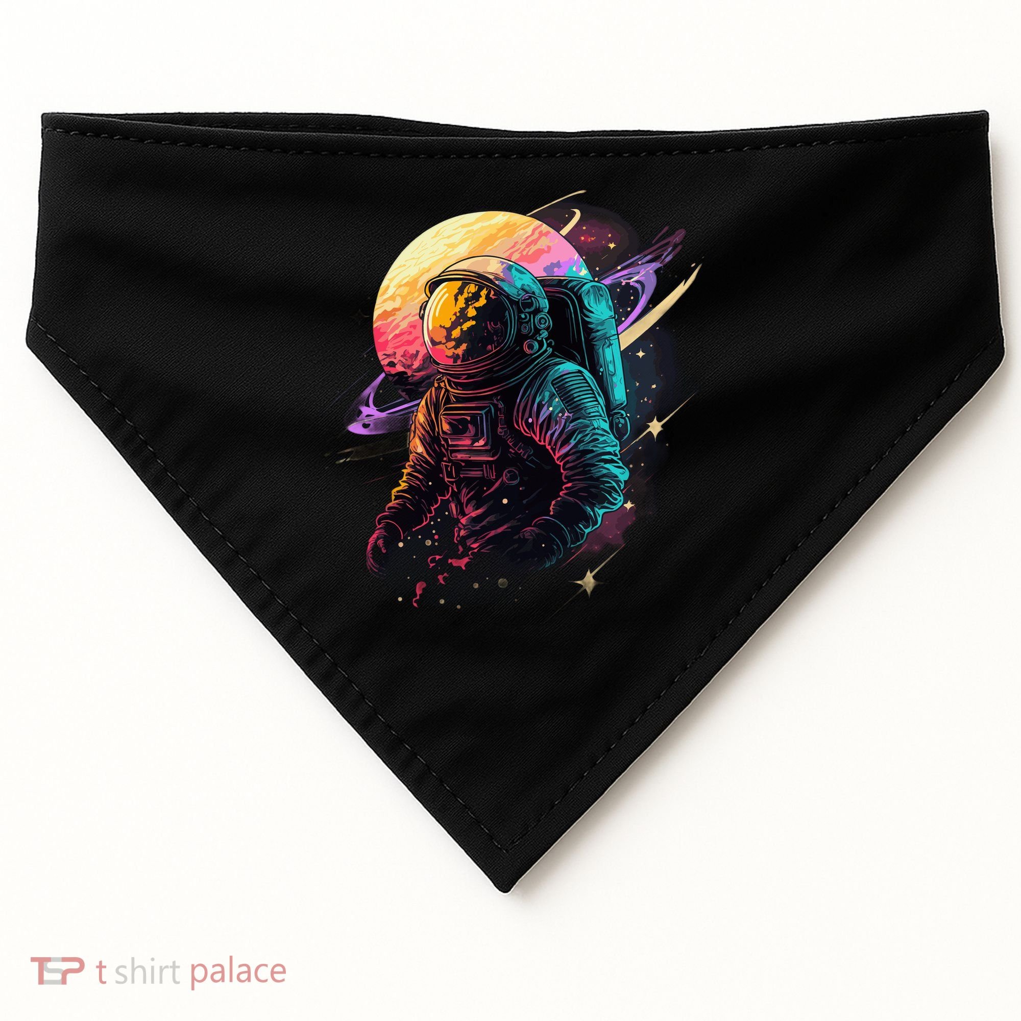 An Astronaut In Outer Space USA-Made Doggie Bandana