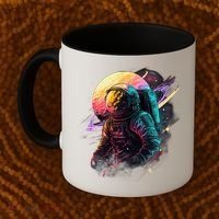 An Astronaut In Outer Space Coffee Mug thumb 2