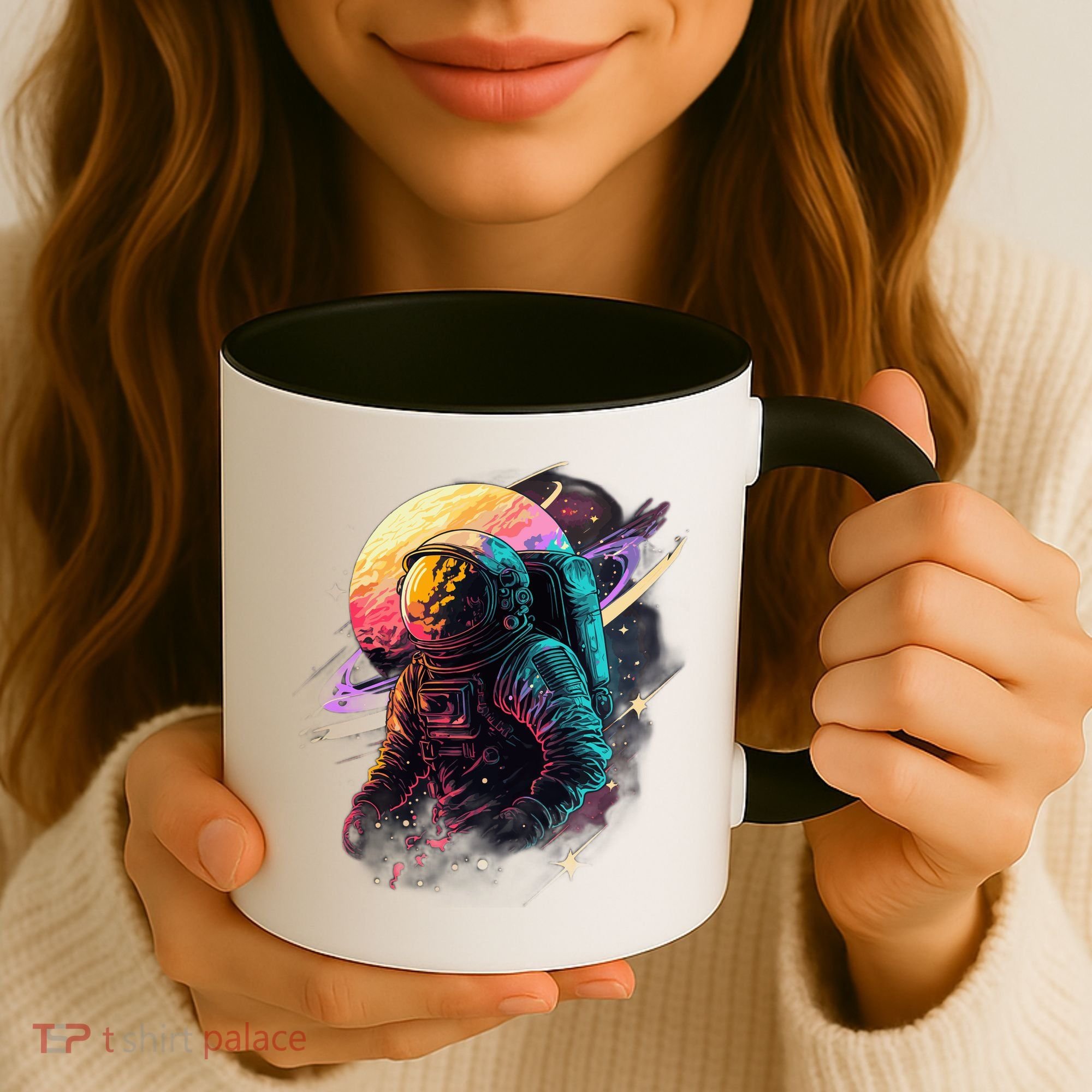 An Astronaut In Outer Space Coffee Mug
