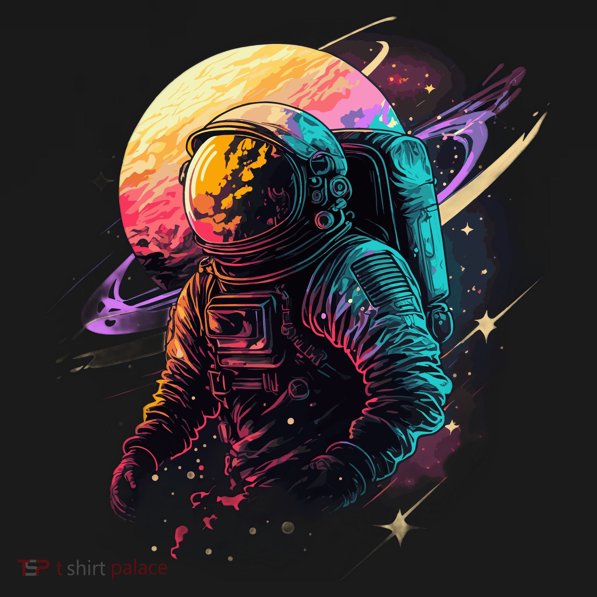 An Astronaut In Outer Space Polo