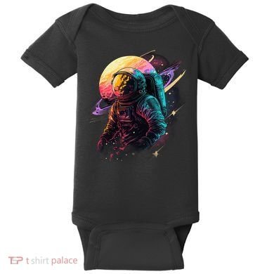 An Astronaut In Outer Space Baby Bodysuit